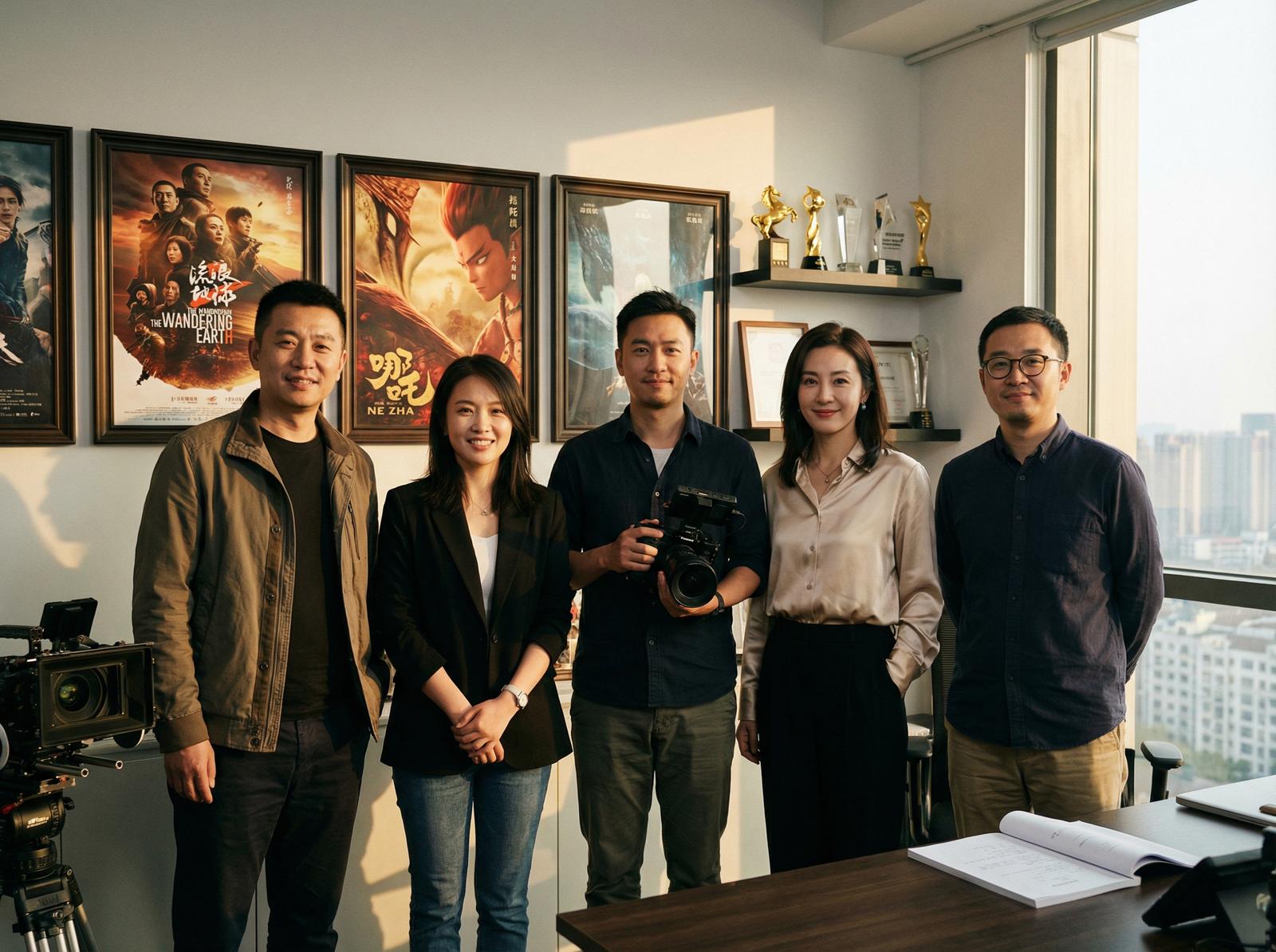 女神视频传媒专家团队合影